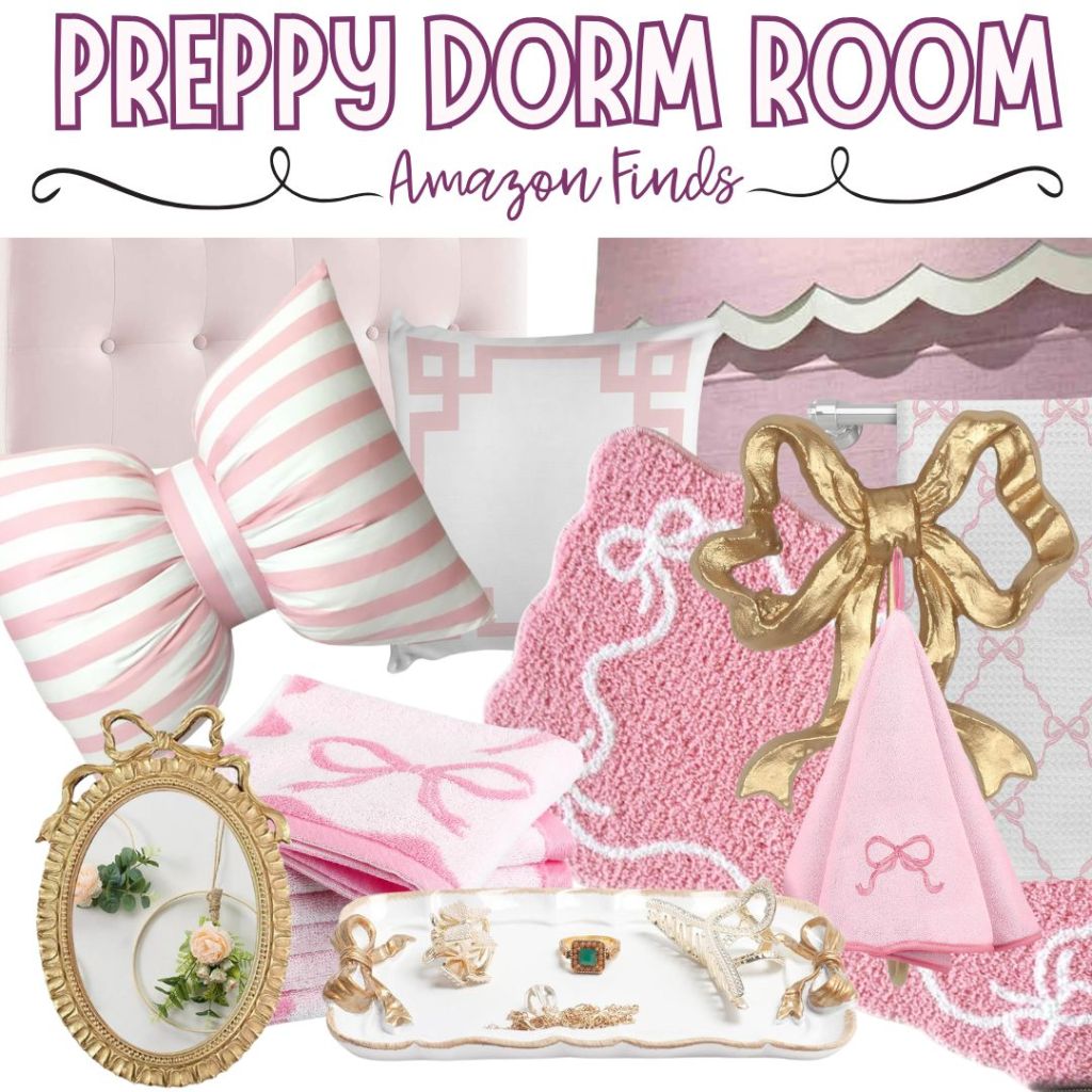 🎀 10 Preppy Amazon Dorm Room Finds That Will Make Your Space Totally Coquette Chic 🎀
